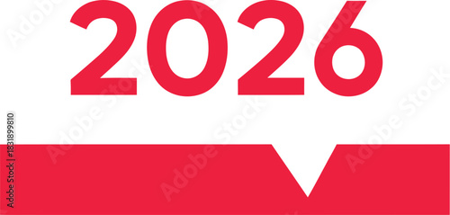 Celebrate the New Year 2026 with this vibrant design, perfect for festive greetings, party invitations, and stylish holiday promotions that capture the spirit of joy