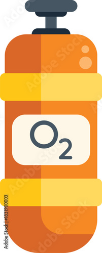 Oxygen tank providing life support and medical treatment, essential for patients with respiratory issues