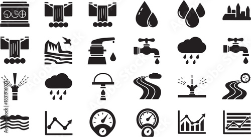 Water Management and Resource Icons 8c4d53e0a890d43a016464d6c90f1cbcdr
