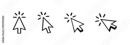 Click cursor icons 
