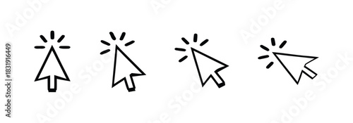 Click cursor icons 
