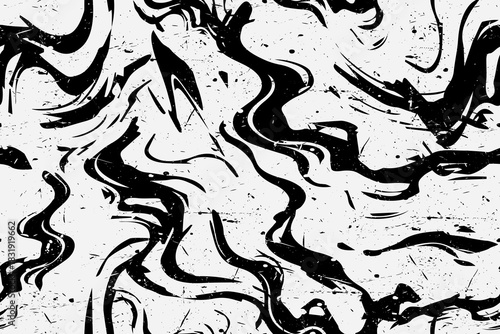 seamless pattern abstract grunge liquid black white