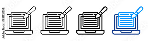 Ui Design Icon Different Style Outline Collection Set