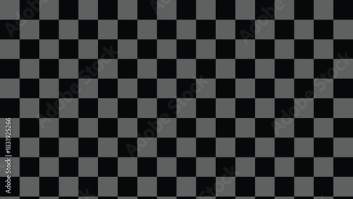 Black and gray checkerboard pattern seamless background