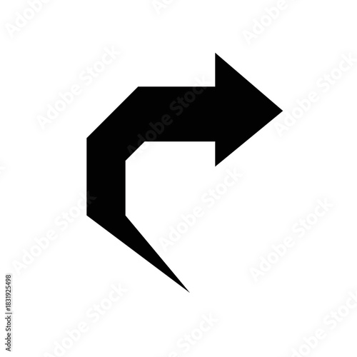 Bold angled arrow icon, representing sending, sharing, or forwarding actions.