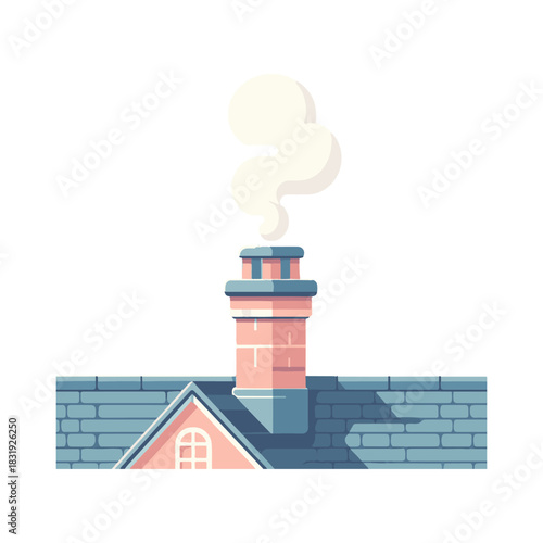 chimney illustration design