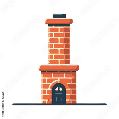 chimney illustration design