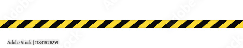 Yellow and black Caution tape 
