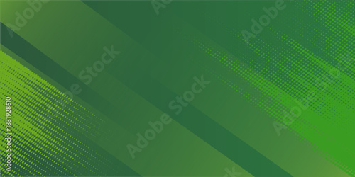 Abstract green sporty background template vector with shiny lines and lights. Green background with strong pattern design