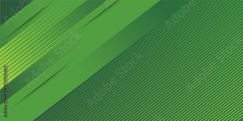 Abstract green sporty background template vector with shiny lines and lights. Green background with strong pattern design.Eps10 vector