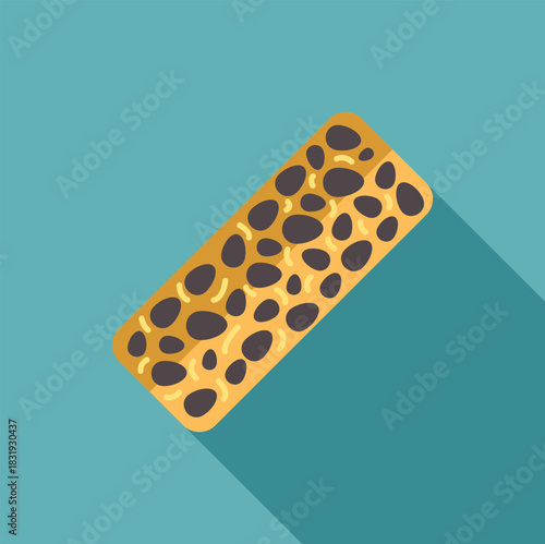Energy bar with nuts and chocolate chips provides essential nutrients for active individuals, supporting fitness goals
