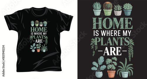 Gardening graphic vector t shirt design print.