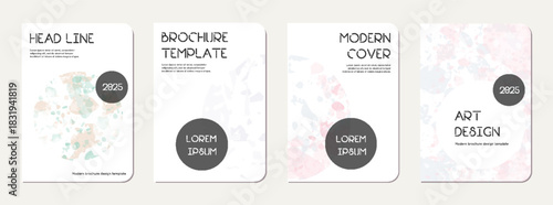 Note book cover design. Terrazzo abstract