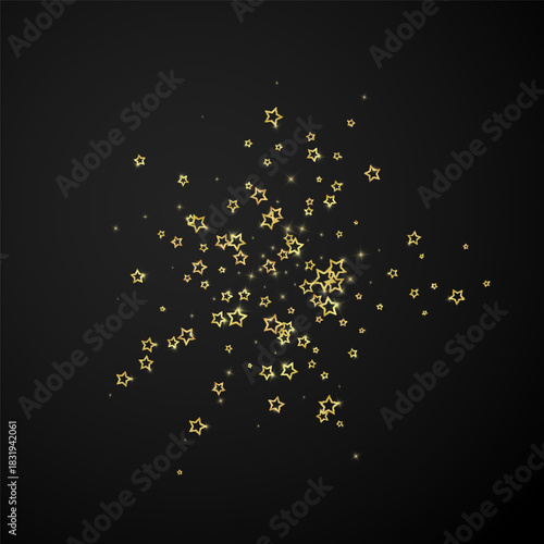 Starry night fairy tale background.