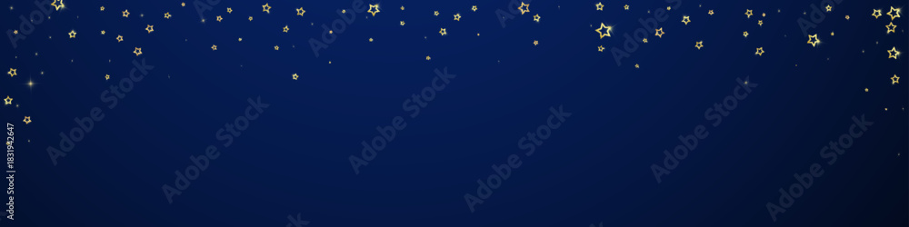 Fototapeta premium Gold sparkling star confetti.