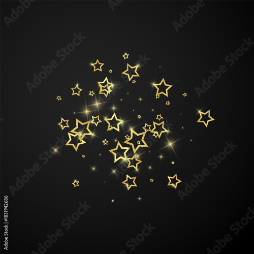 Twinkle stars scattered around randomly, flying,