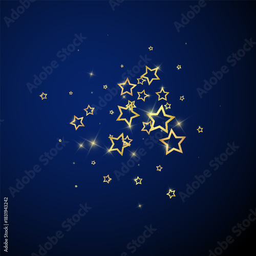 Starry night fairy tale background.