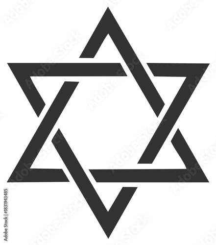 Iconic Star of David Magen David symbol representing Jewish culture and spirituality