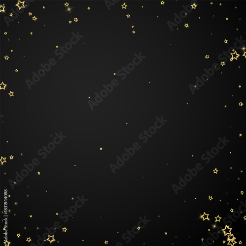 Starry night fairy tale background.