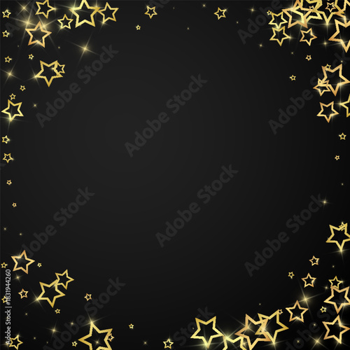 Christmas stars vector overlay.