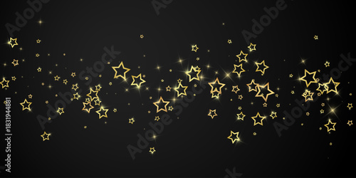 Twinkle stars scattered around randomly, flying,