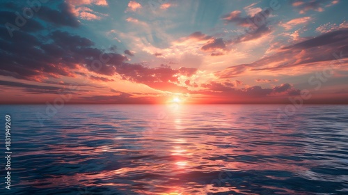 Concept of new beginnings in 2026 showing sunrise over horizon symbolizing hope growth and positive energy