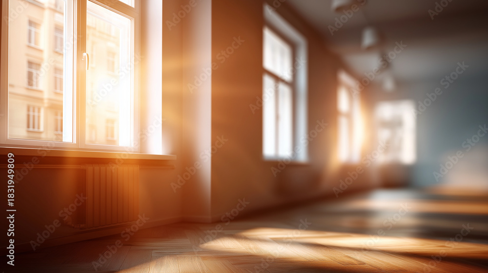 Obraz premium Renovation old flat during restoration refurbishment work faceless property refurbishment defocused interior construction background property improvement restoration building