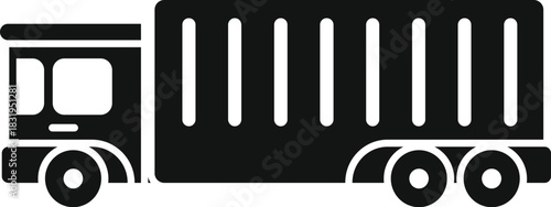 Cargo truck transporting goods, ensuring efficient and timely delivery across the country