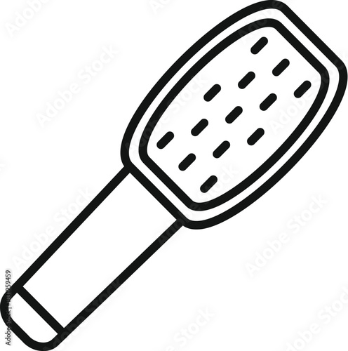 Hair brush representing grooming, hair care, and beauty routine