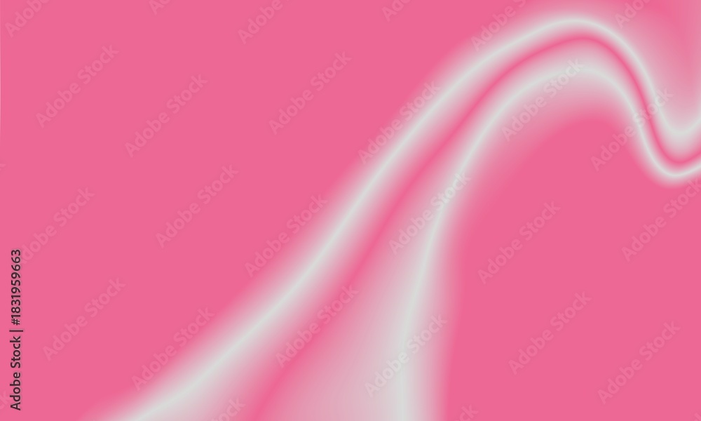 Obraz premium Bright flowing pink gradient with soft curves