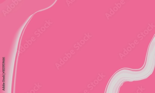 Minimal flowing white streak on pink background