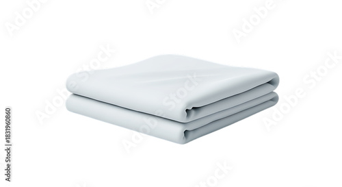 Neatly folded soft fabric in a clean, minimalist presentation