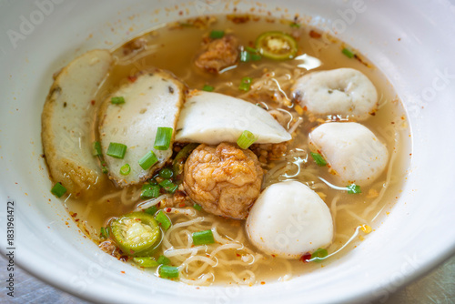 Wallpaper Mural Street food in Thailand. fish noodle Torontodigital.ca