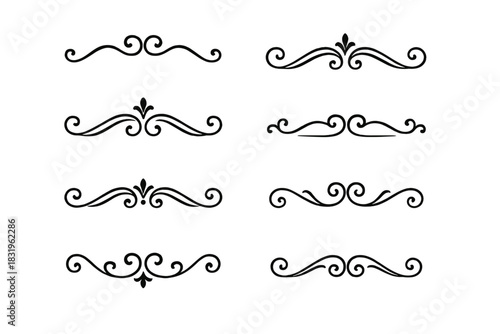 Elegant decorative borders suitable for various design projects and art applications