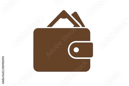 Brown wallet with cards visible, resting on a flat surface in a well-lit environment during daytime