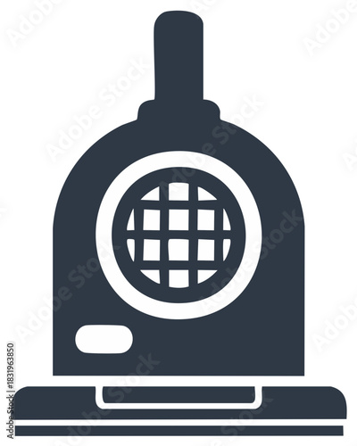 Portable Electric Space Heater Vector Glyph Icon
