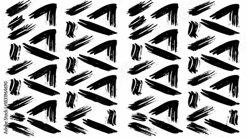 Dynamic brush strokes create an artistic, modern pattern, perfect for bold designs or adding an edgy touch to your creative projects and backgrounds