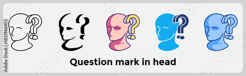 Question mark in head
