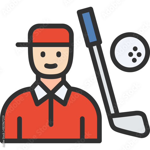 Golf Player Icon