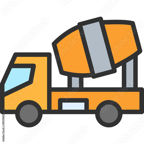Concrete Mixer Icon