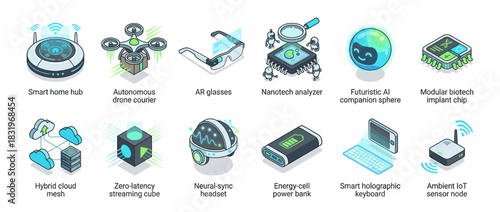 Business and productivity icons set. containing teamwork, brainstorming, planning, management, presentation, tasks, analytics, communication and more. Vector collection