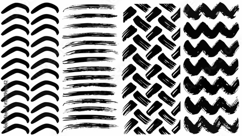 Abstract brush stroke patterns for bold designs, expressive art, modern backgrounds, and artistic textures that add raw energy to creative projects