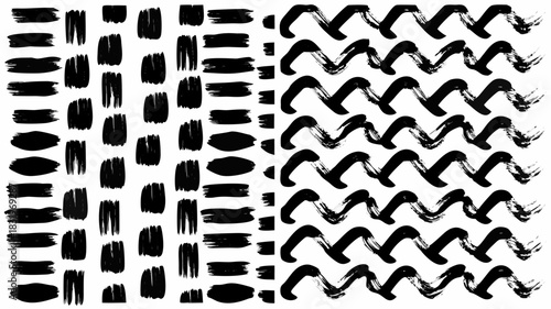 Dynamic abstract art pattern with bold brush strokes, perfect for modern design projects and creative backgrounds, originally a scalable vector graphic