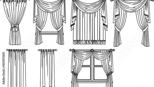 Window treatment ideas and curtain styles for home decoration