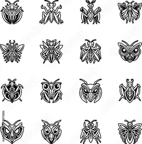 Glyph Style Mantis Icons 
