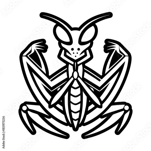  Glyph Style Mantis Symbols 