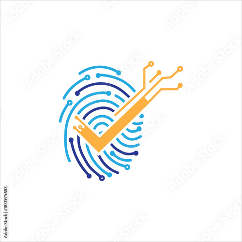 Fingerprint verification with checkmark