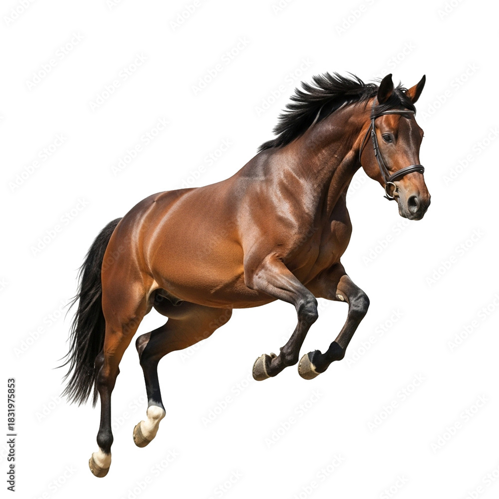 Obraz premium jumping horse