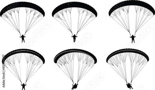 Silhouette vector illustration of utility poles with electrical transformers and wiring—technical infrastructure for power distribution, engineering, planning, education, and reference