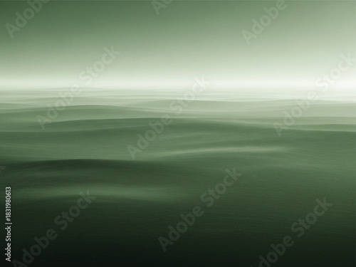 Jade green monochromatic banner design with geometric elements and modern typography